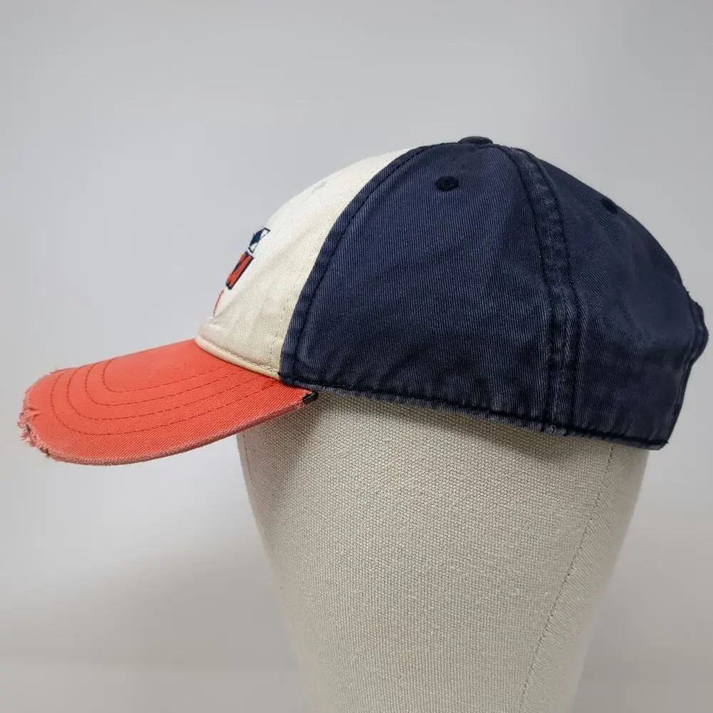 Nautica Slideback Baseball Cap Blue One Size Nautical Signal Flags Cotton Hat